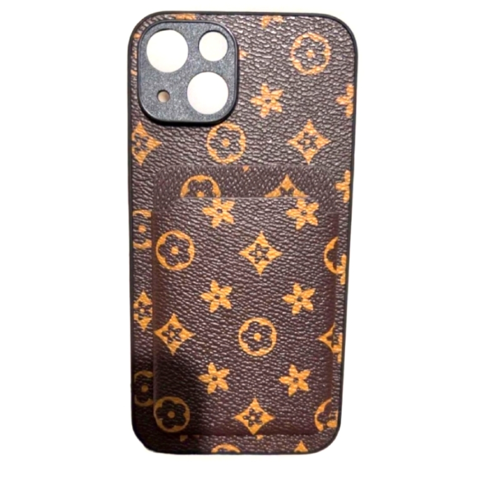 Luxury Leather card pocket iPhone 14